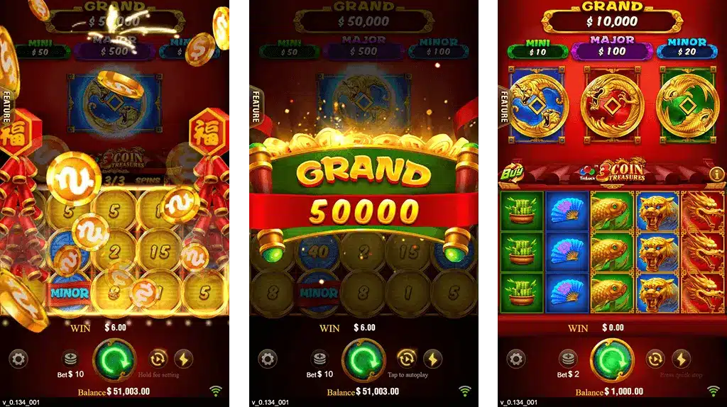 3 Coins 9Winzcasino Bonus